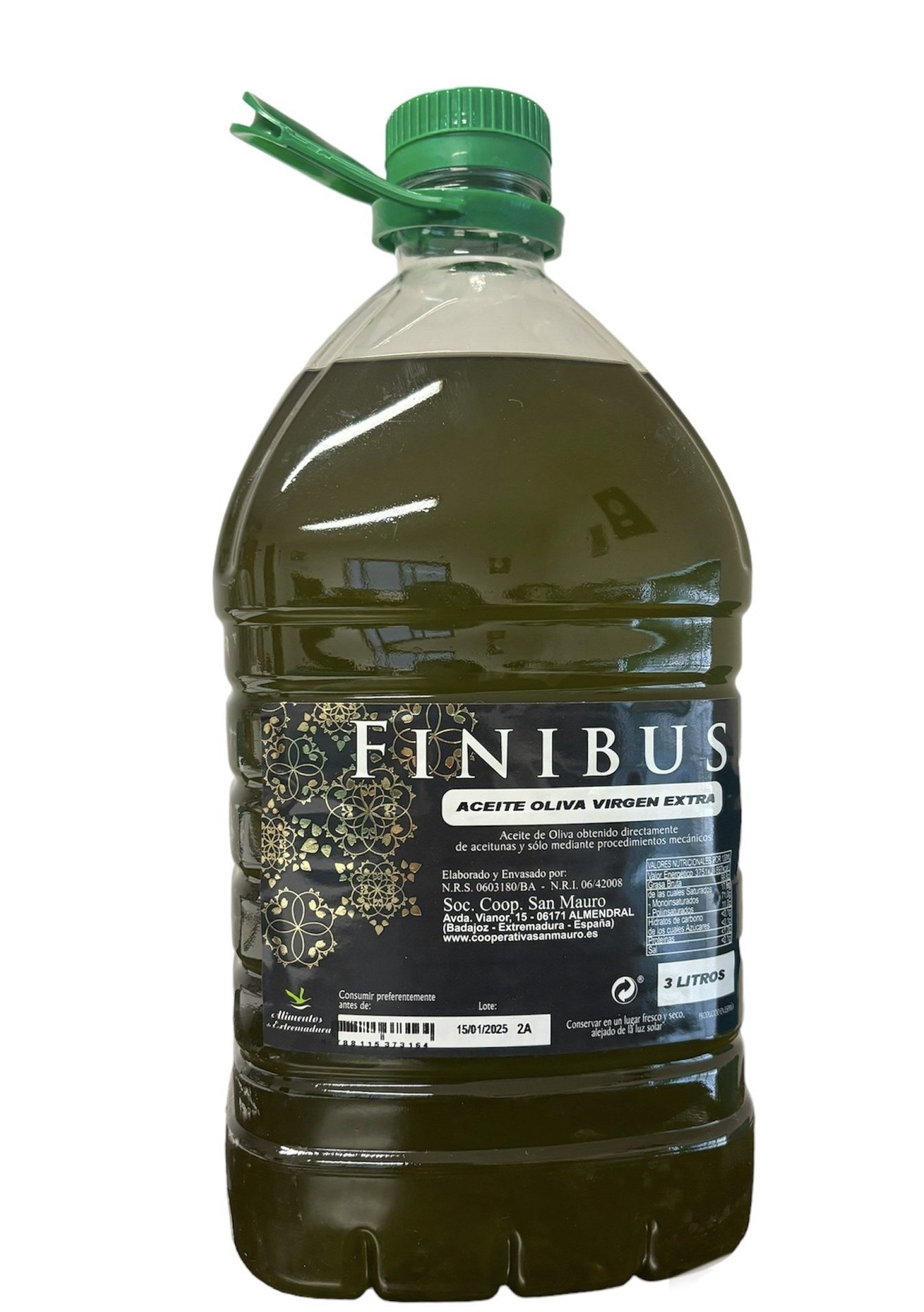 Aceite de oliva virgen Fnibus 3L (en cajas de 4 botellas)